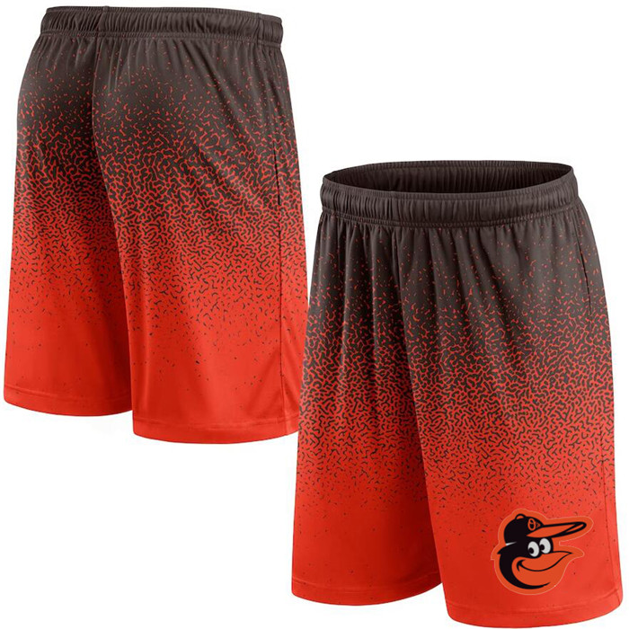 Men's Baltimore Orioles Black/Oraange Ombre Shorts